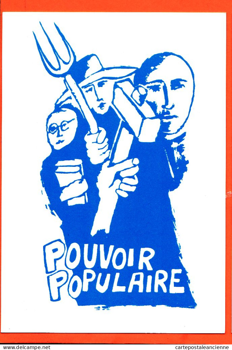 29817 / ⭐ ◉ Slogan MAI 1968 POUVOIR POPULAIRE Série Affiches N° 80340 /16 RE-EDITION 1985s ALPHA ZOULOU TOULOUSE - Demonstrationen