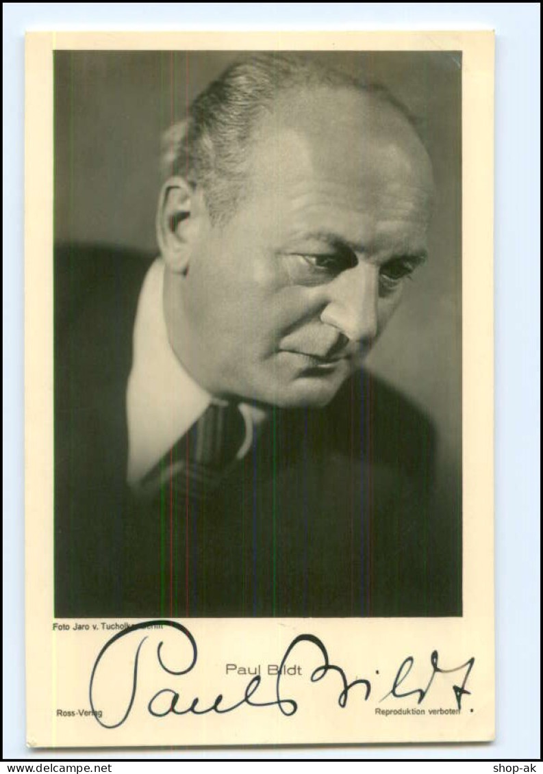 XX15582/ Paul Bildt Autogramm 1940 Schauspieler Regisseur Ross Foto AK  - Autographs