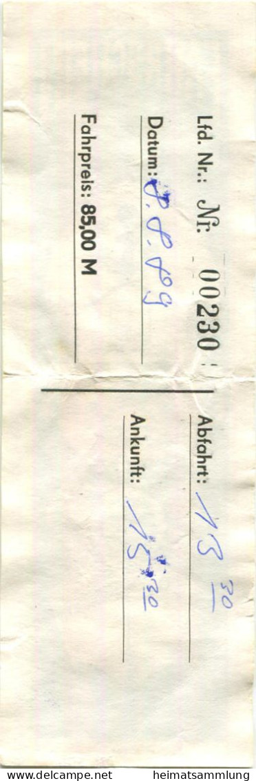 Deutschland - Schwerin - De Klönpott - Fahrschein 1989 - Europa