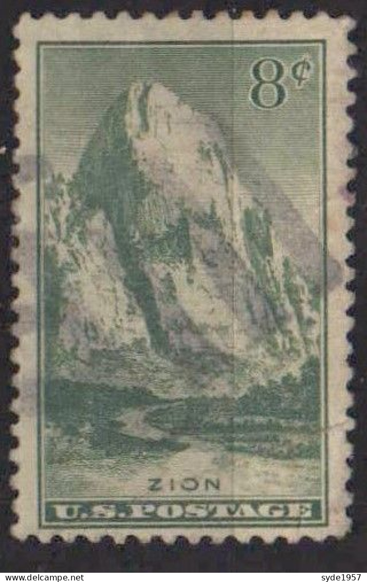 US Postage -1934 National Parks  ZION ! Cents - Gebraucht