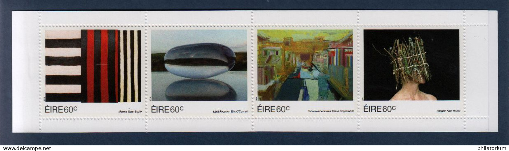 Eire, Irlande, **, Yv 2084, 2085, 2086, 2087, Mi 2081, 2082, 2083, 2084, SG 2205 à 2208, Art Contemporain, Carnet, - Carnets