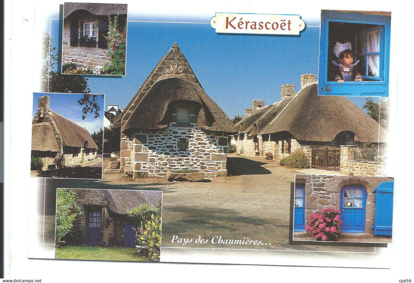 KÉRASCOËT En NEVEZ - Pays Des Chaumières N° 10032 YCA - Carte Multivues - Vente Directe X - Névez