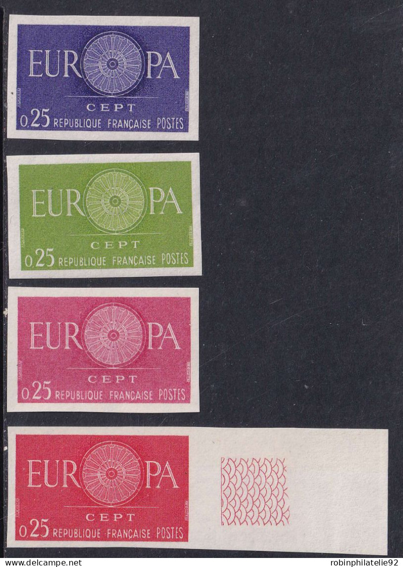 France Essais De Couleur N°1266 Europa 1960 4 Essais Qualité:** - Sonstige & Ohne Zuordnung