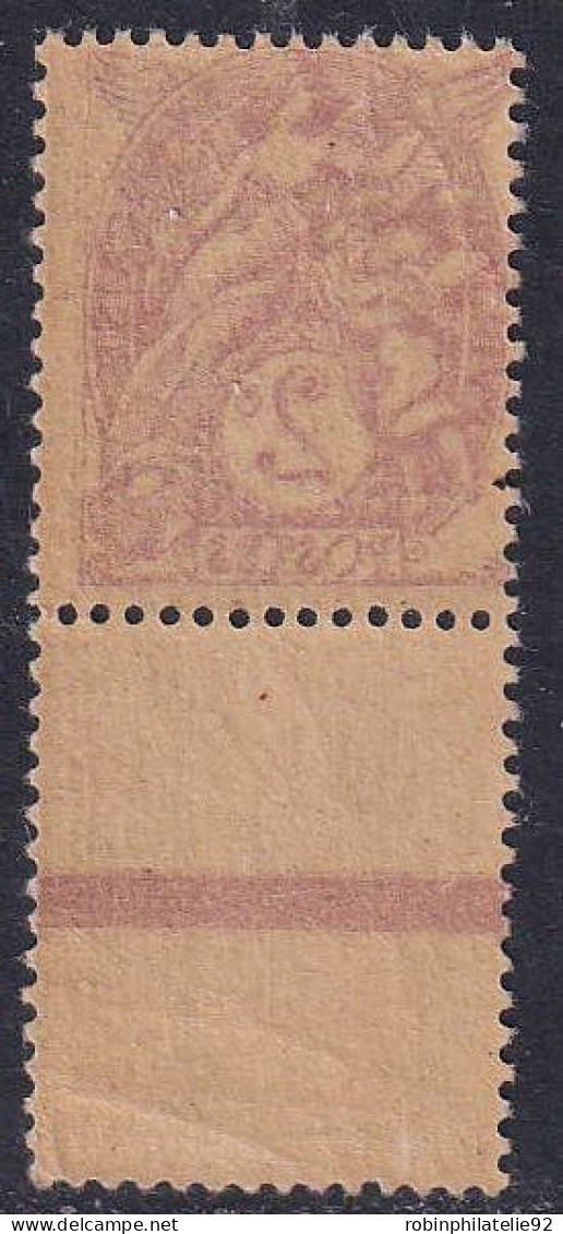 France Variétés  N°108g 2c Blanc  Impression Recto-verso Qualité:** - 1900-29 Blanc