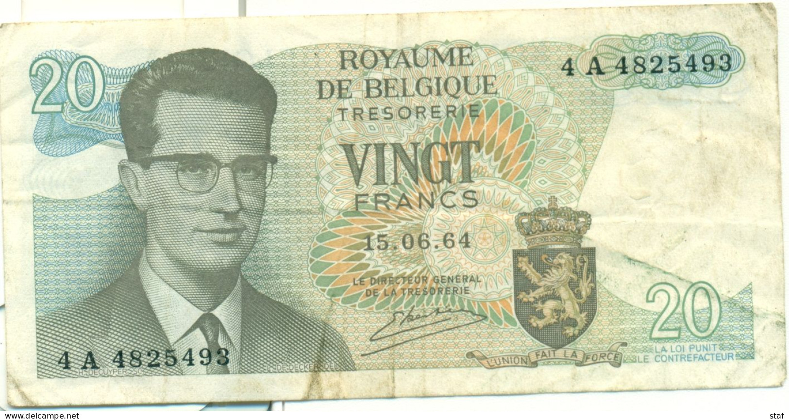 Belgium - Belgique - België - Twintig Frank - Vingt Francs - Atomium - 20 Francs