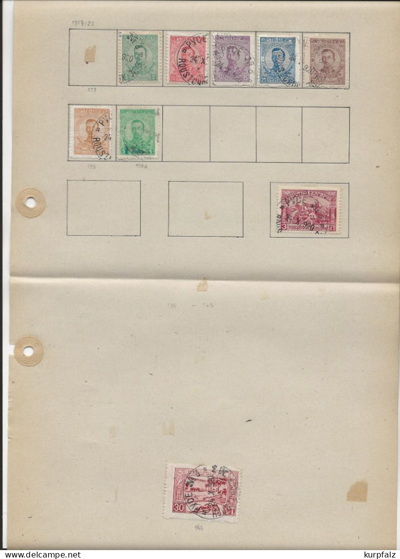 Bulgarien, България - Briefmarken-Konvolut meist ältere Marken auf Blättern