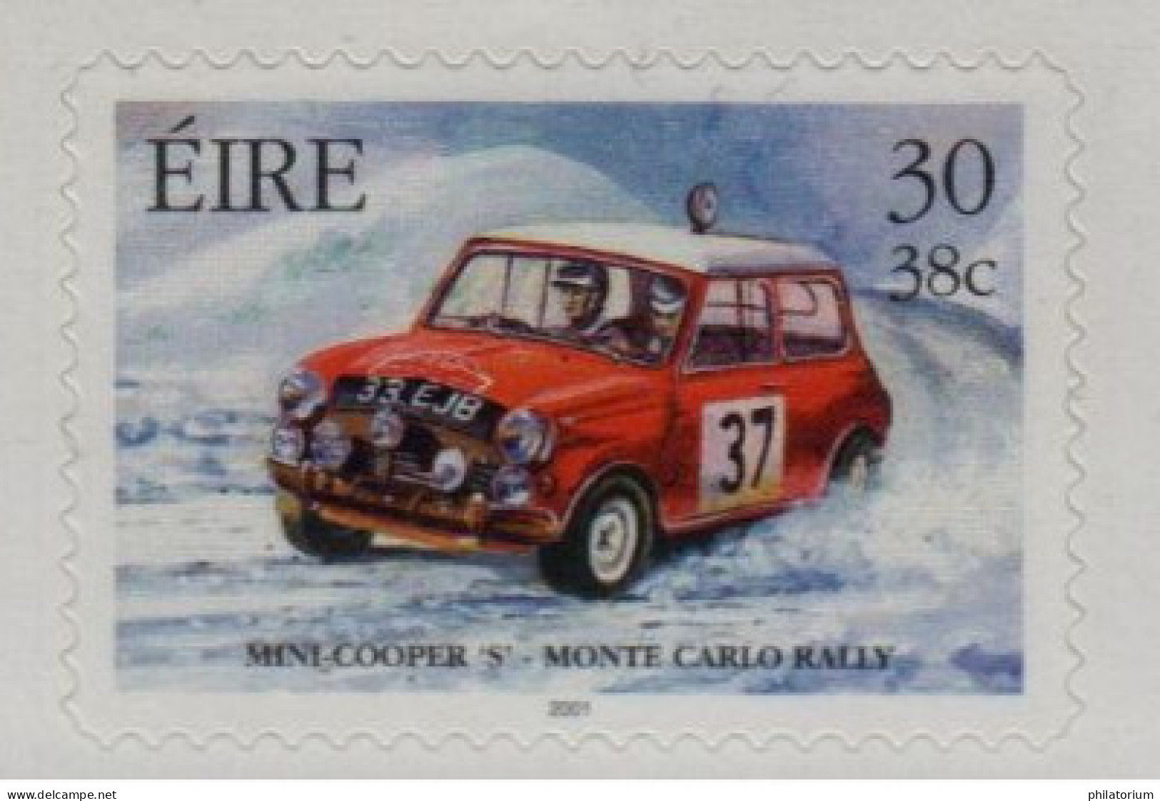 Eire, Irlande, **, Yv 1338, Mi 1330, SG 1508, Mini Cooper 'S' - Rallye De Monte-Carlo, Sport Auromobile, - Ungebraucht