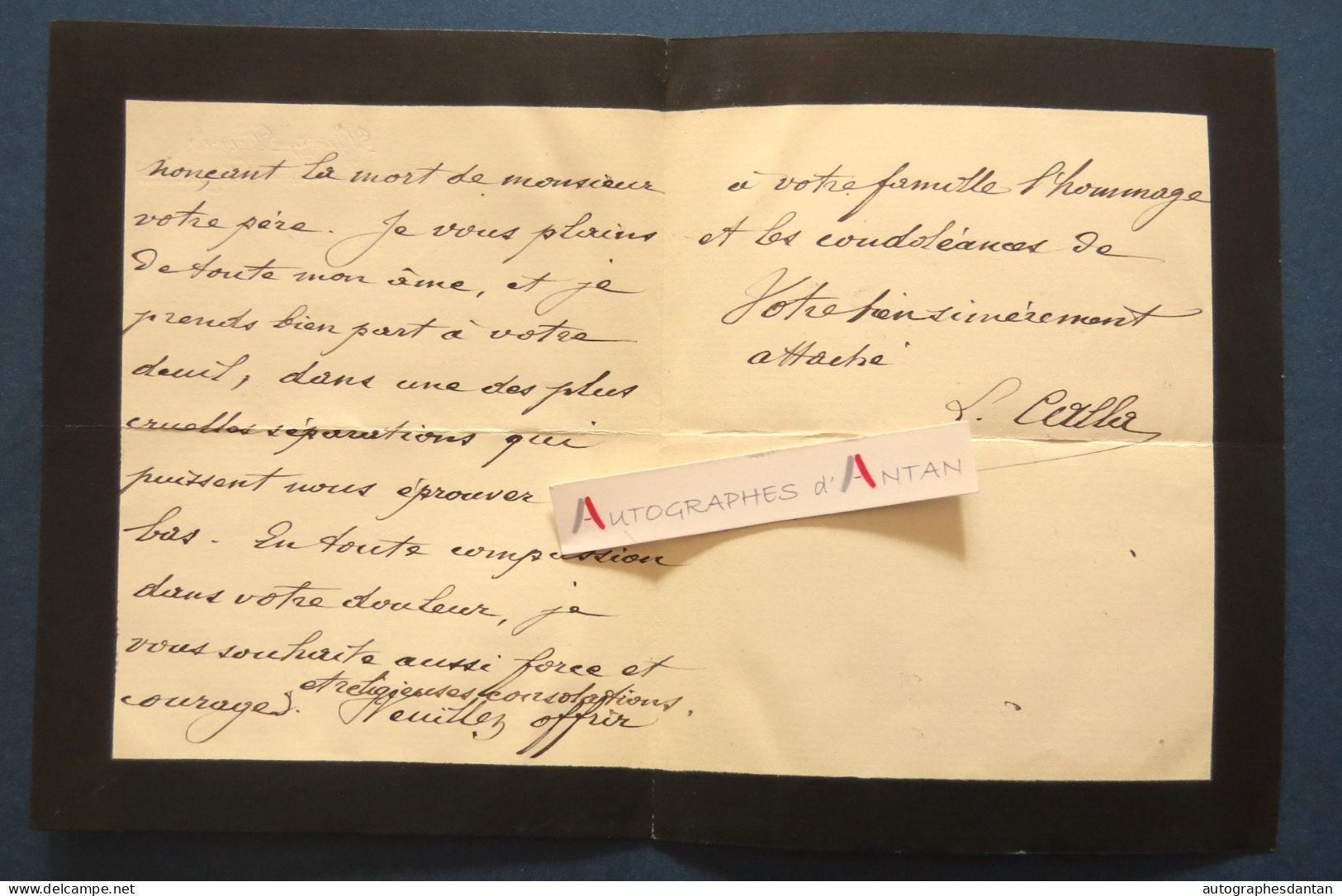 ● L.A.S 1894 Louis CALLA (député De La Seine) - Passy - Paris / La Guierche - Lettre à Eugène GODEFROY - Avenue Bugeaud - Politisch Und Militärisch