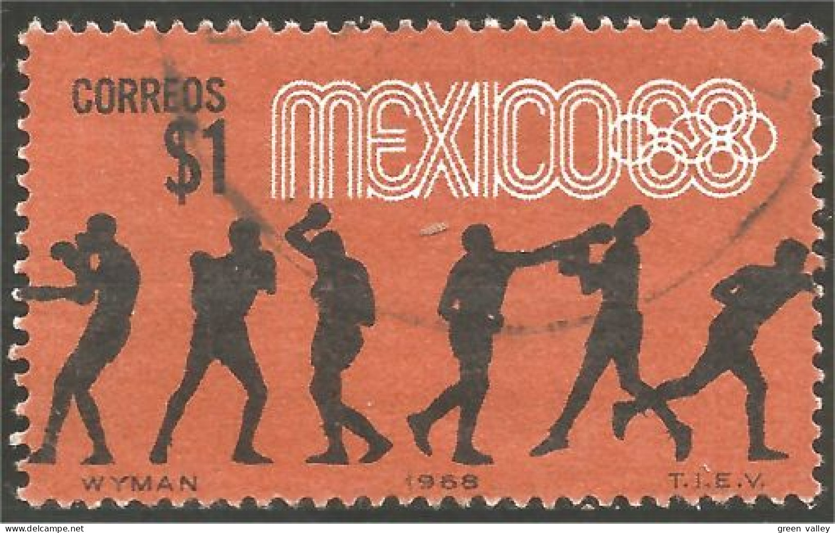 608 Mexico 1967 Boxe Boxing (MEX-159) - Boxe