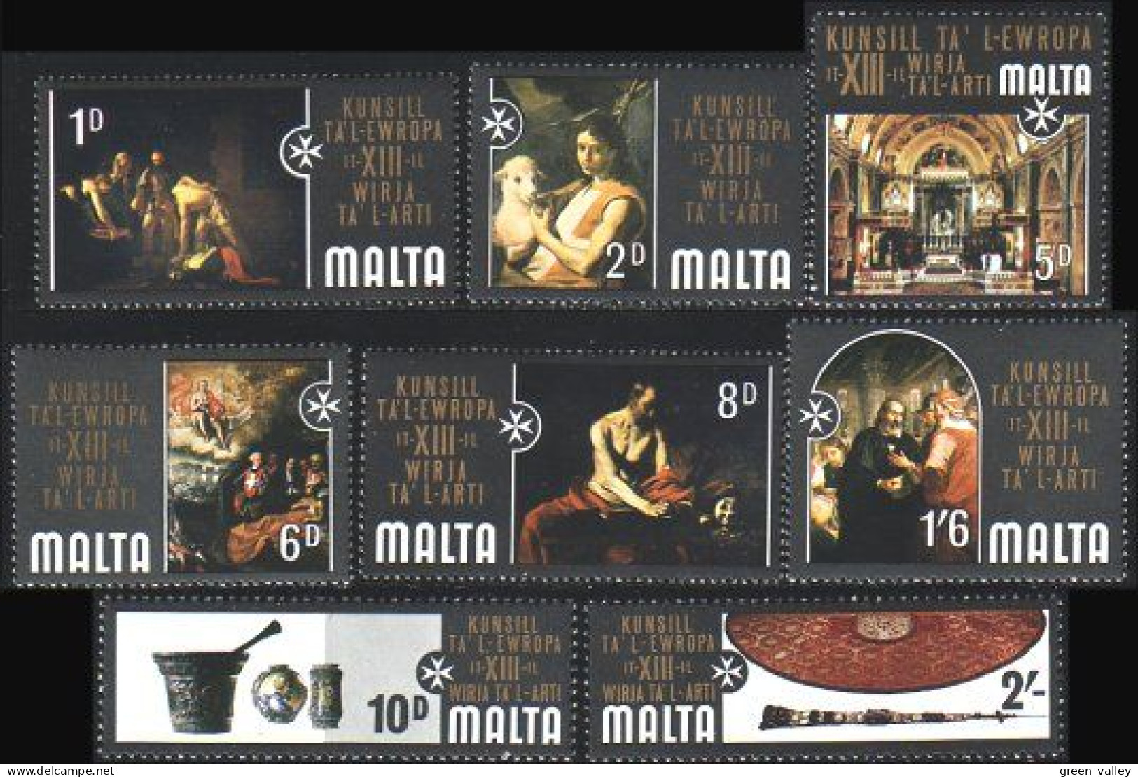 589 Malta Malte Tableaux Religieux MNH ** Neuf SC (MLT-123) - Religieux