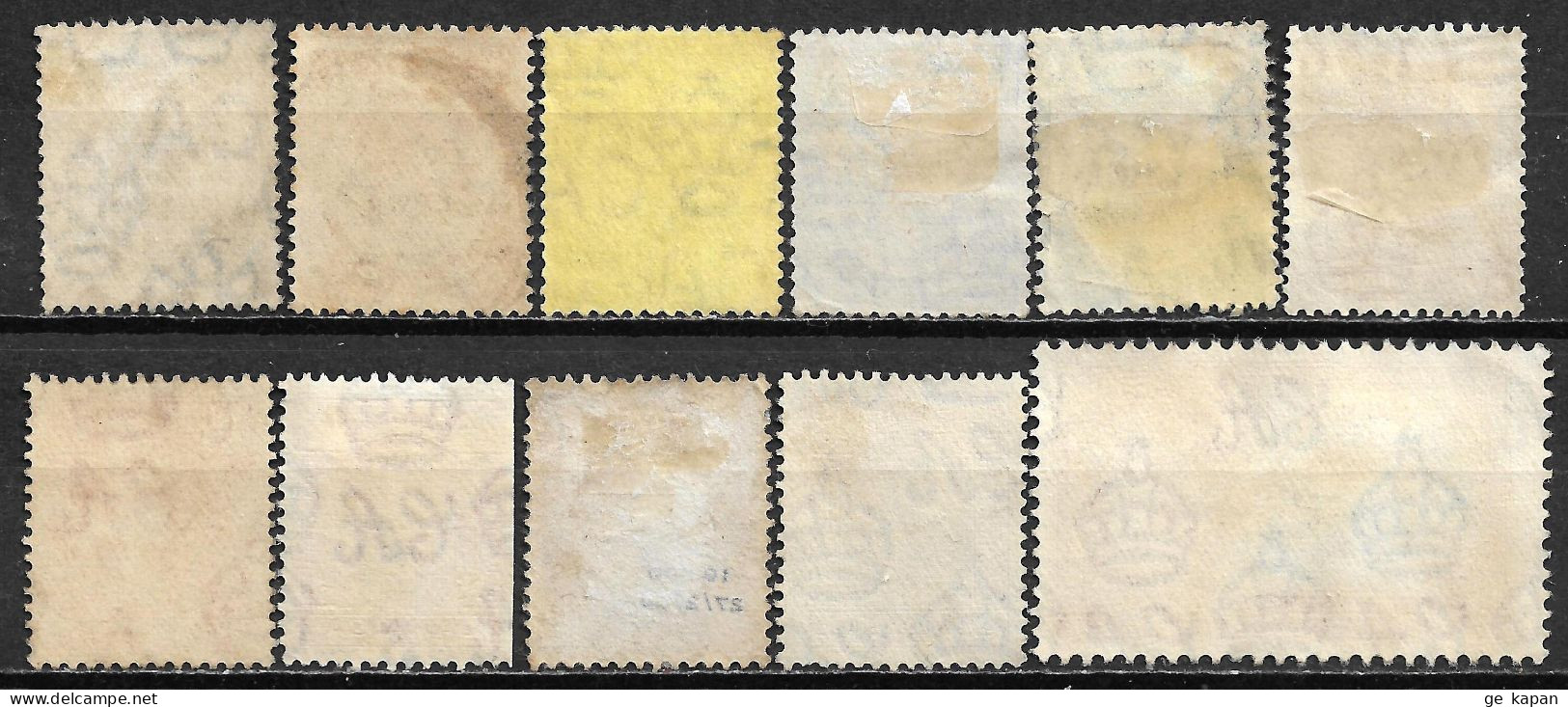 1913-1935 JAMAICA SET OF 11 USED STAMPS (Michel # 61,71I,72Ix,104,105,106,111) - Jamaica (...-1961)