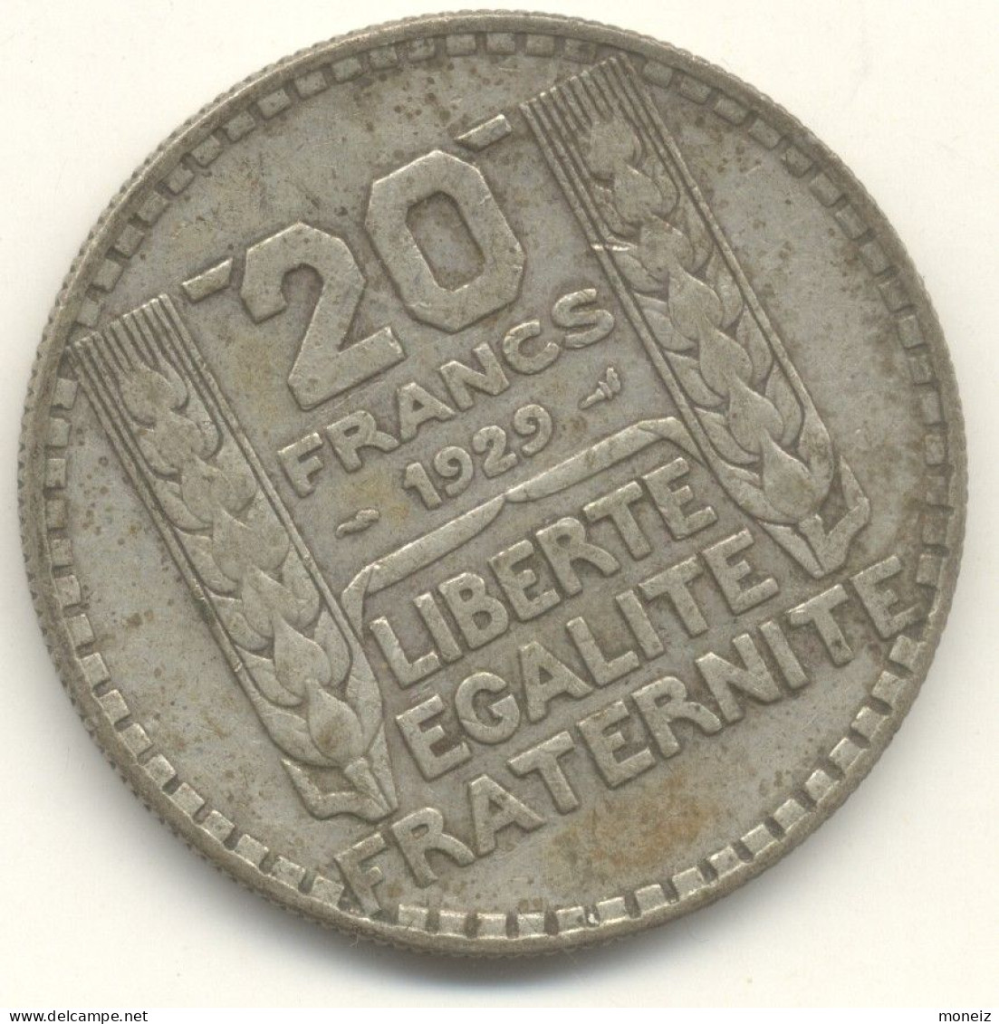 20 FRANCS 1929   ARGENT - 20 Francs