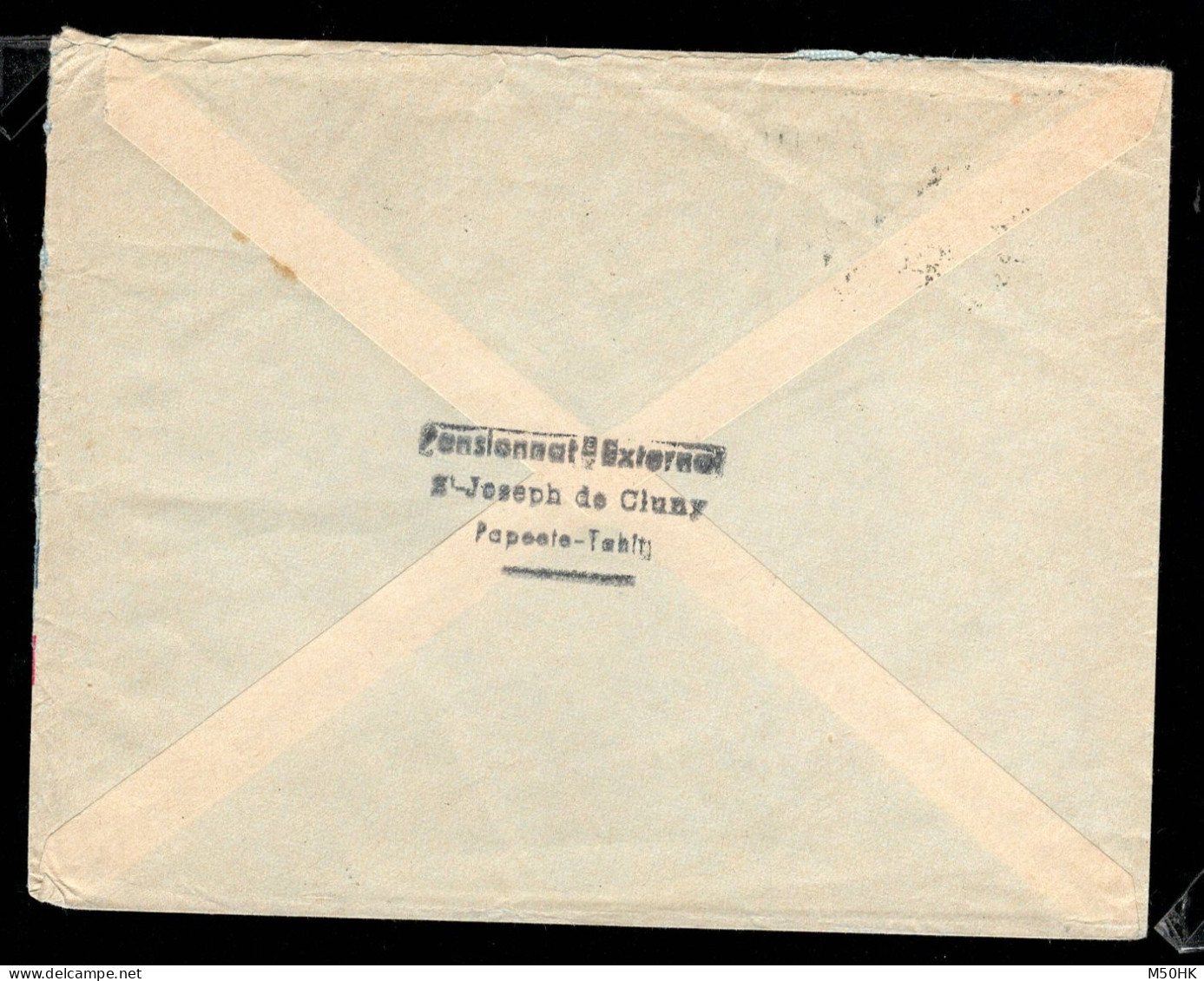 Polynésie - Lettre Pour Paris De 1959 Avec YV PA 1 & 2 + YV 5 - Brieven En Documenten