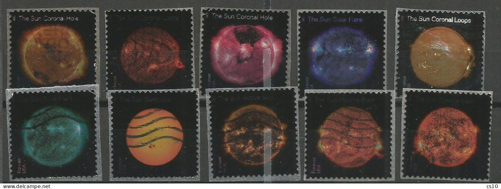 USA 2021 The Sun Activity  SC. # 5598/5607 - Cpl 10v Set In VFU Condition - Collections