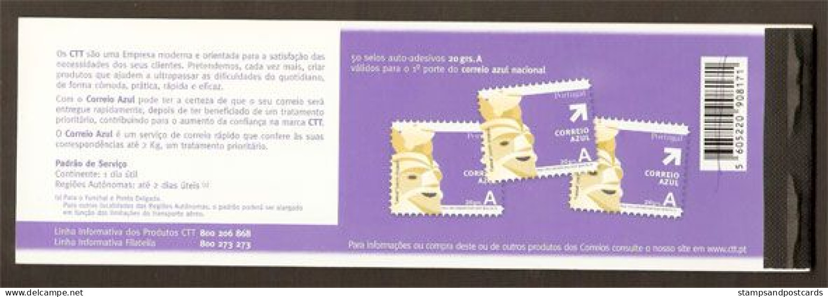 Portugal Carnet Autocollant 50 Timbres 2006 Masque Carnaval Bragança 50 Sticker Stamps Booklet Carnival Mask 2006 *** - Markenheftchen