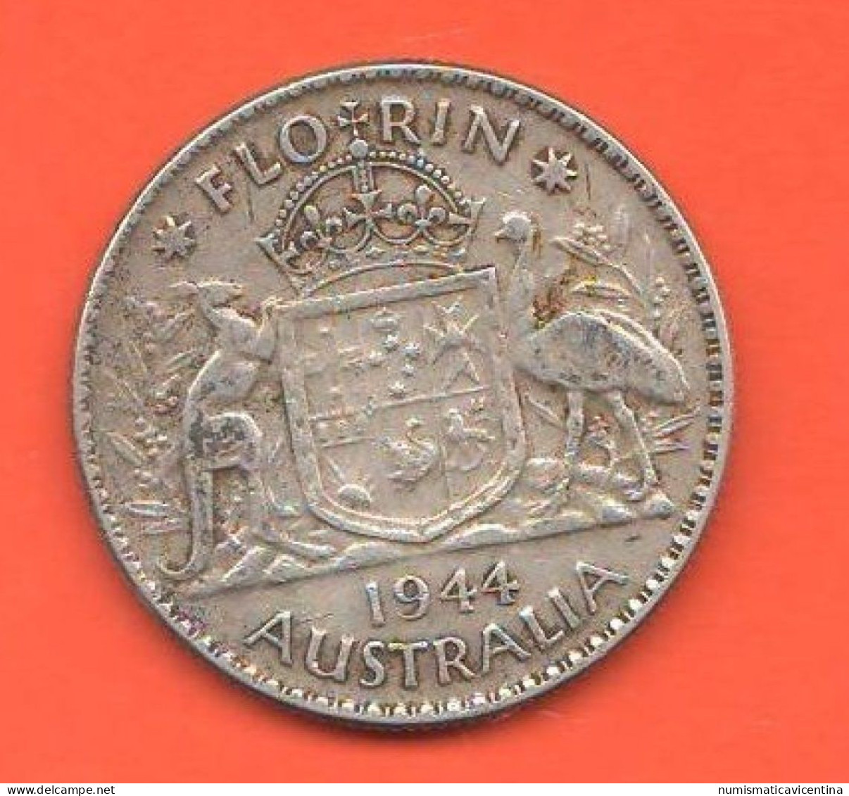 Australia Florin 1944 Australie King Georgius VI° Silver Coin   K 40 - Florin