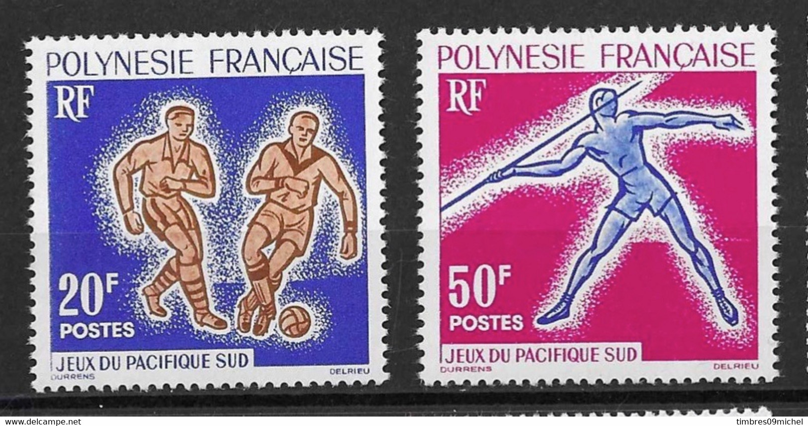 Polynésie N° 22 Et 23** Neuf Sans Charnière - Ungebraucht