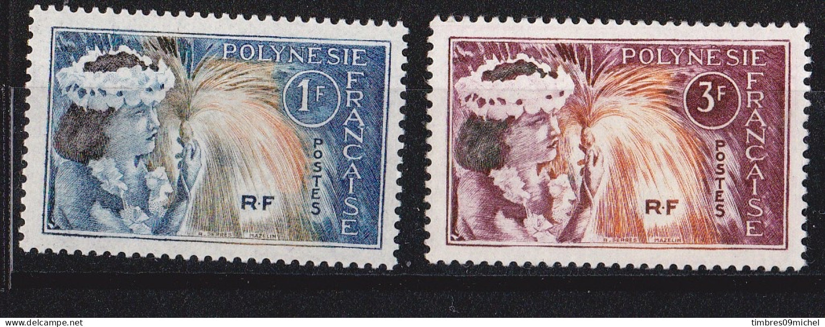 Polynésie N° 27-28** Neuf Sans Charnière - Unused Stamps