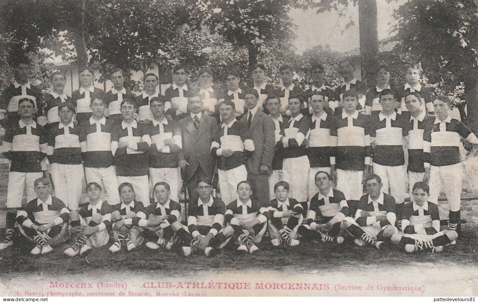 CPA (40) MORCENX Club Athlétique Morcennais Section De Gymnastique Sport Gymnaste (Belle Animation) - Beau Plan) - Morcenx