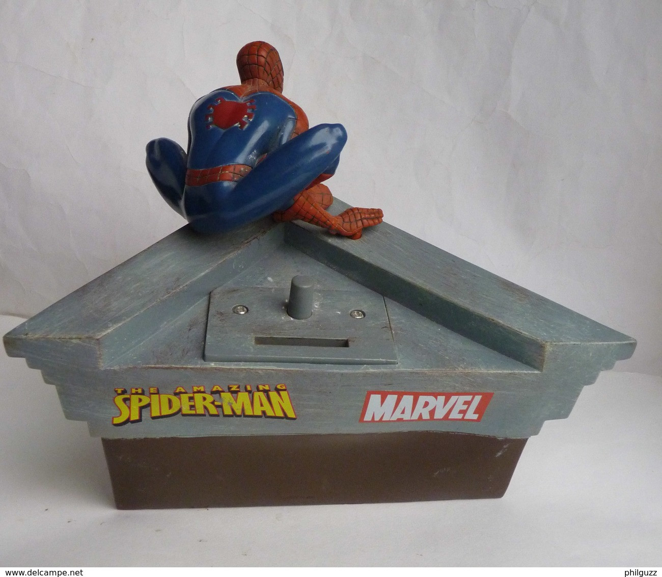 TIRELIRE PARLANTE SPIDERMAN LANSAY 2007 MARVEL Manque Une Jambe, En L'état - El Hombre Araña