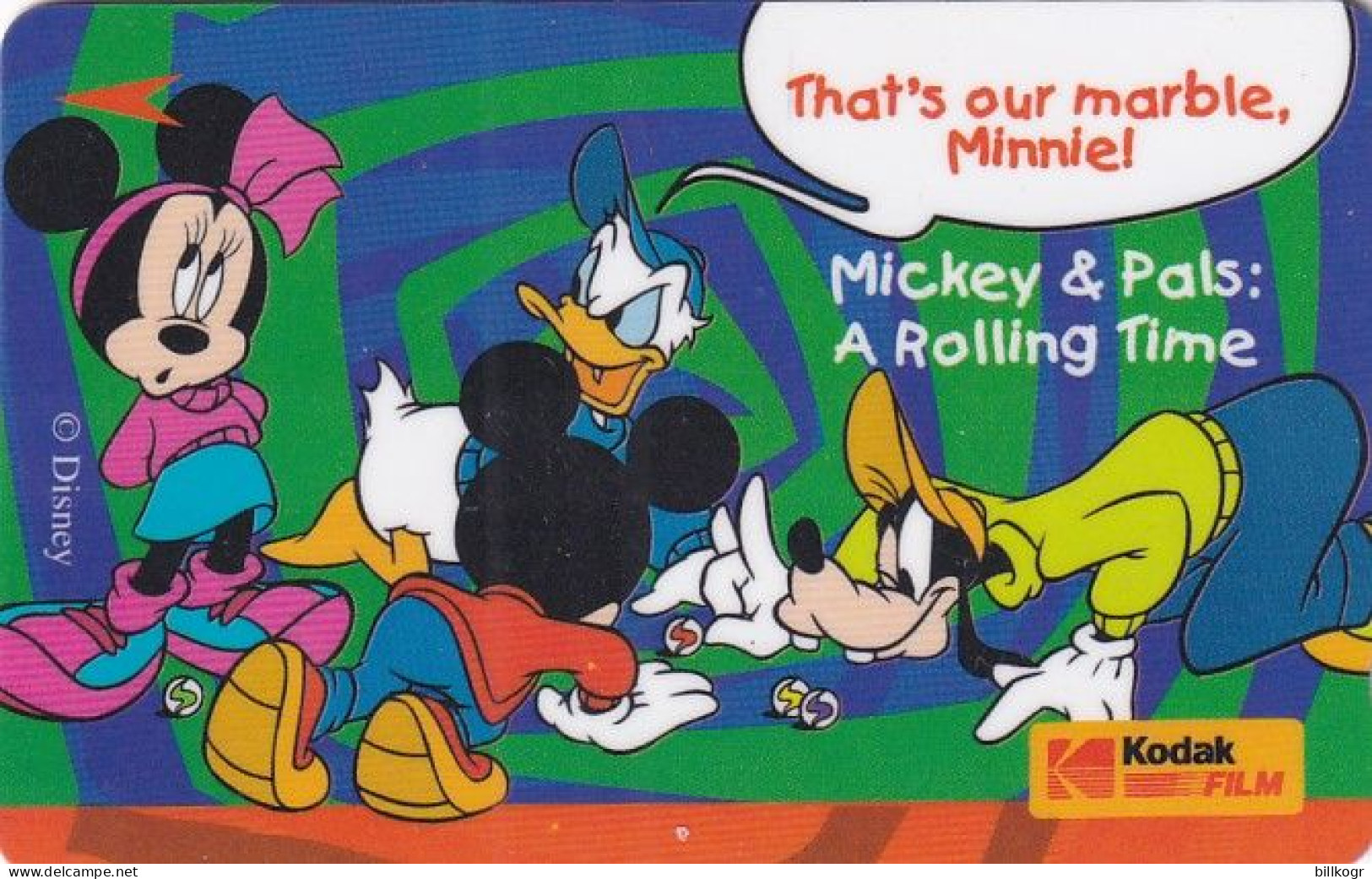 SINGAPORE(GPT) - Disney/Mickey & Pals-A Rolling Time, Kodak Film, CN : 10SKOA/B, Mint - Singapur