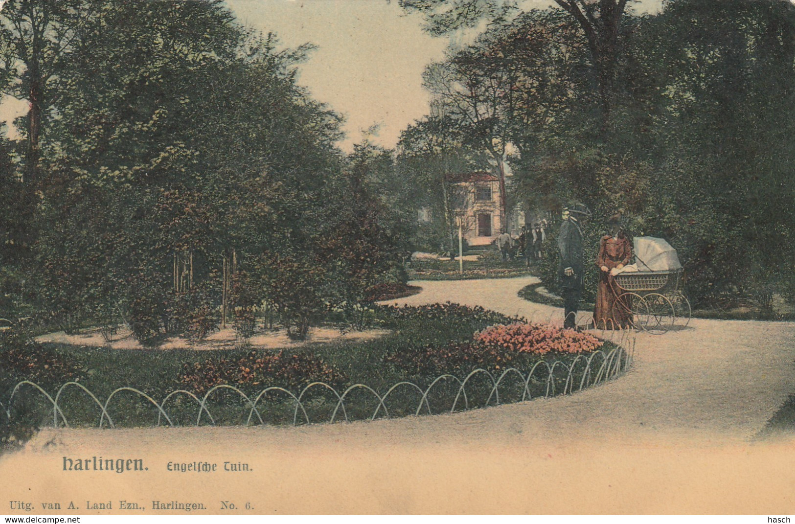 4893225Harlingen, Engelsche Tuin Rond 1900.  - Harlingen