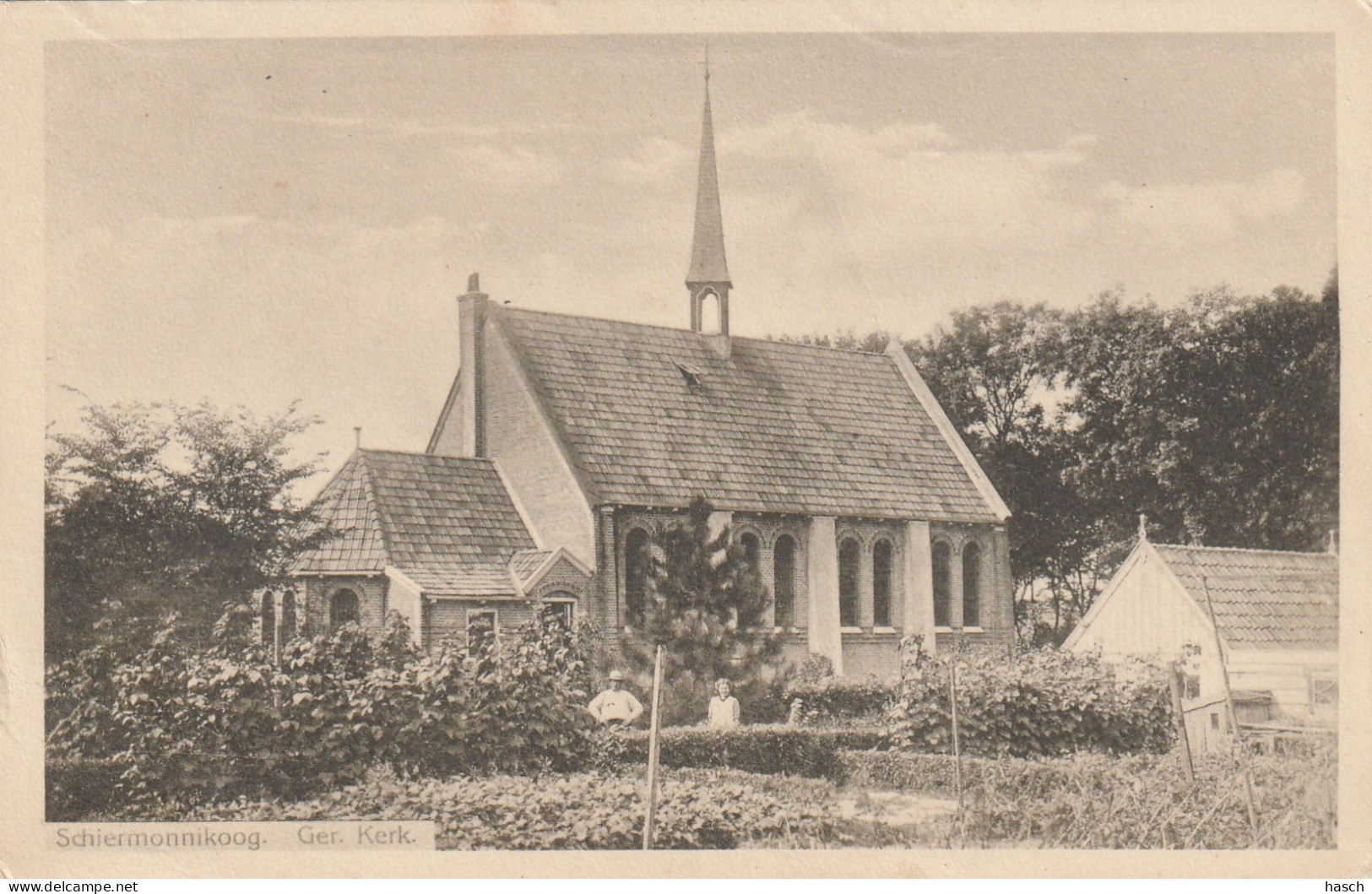 4893379Schiermonnikoog, Ger, Kerk. (Zeer Kleine Vouwen In De Hoeken)  - Schiermonnikoog