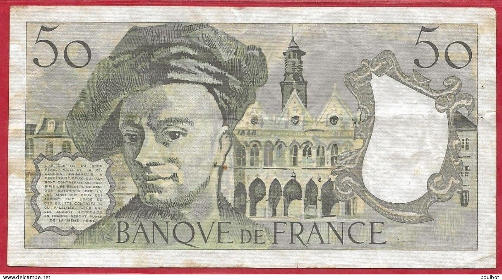 France Billet 50 Francs Quentin De La Tour 1983  TB. - 50 F 1976-1992 ''quentin De La Tour''