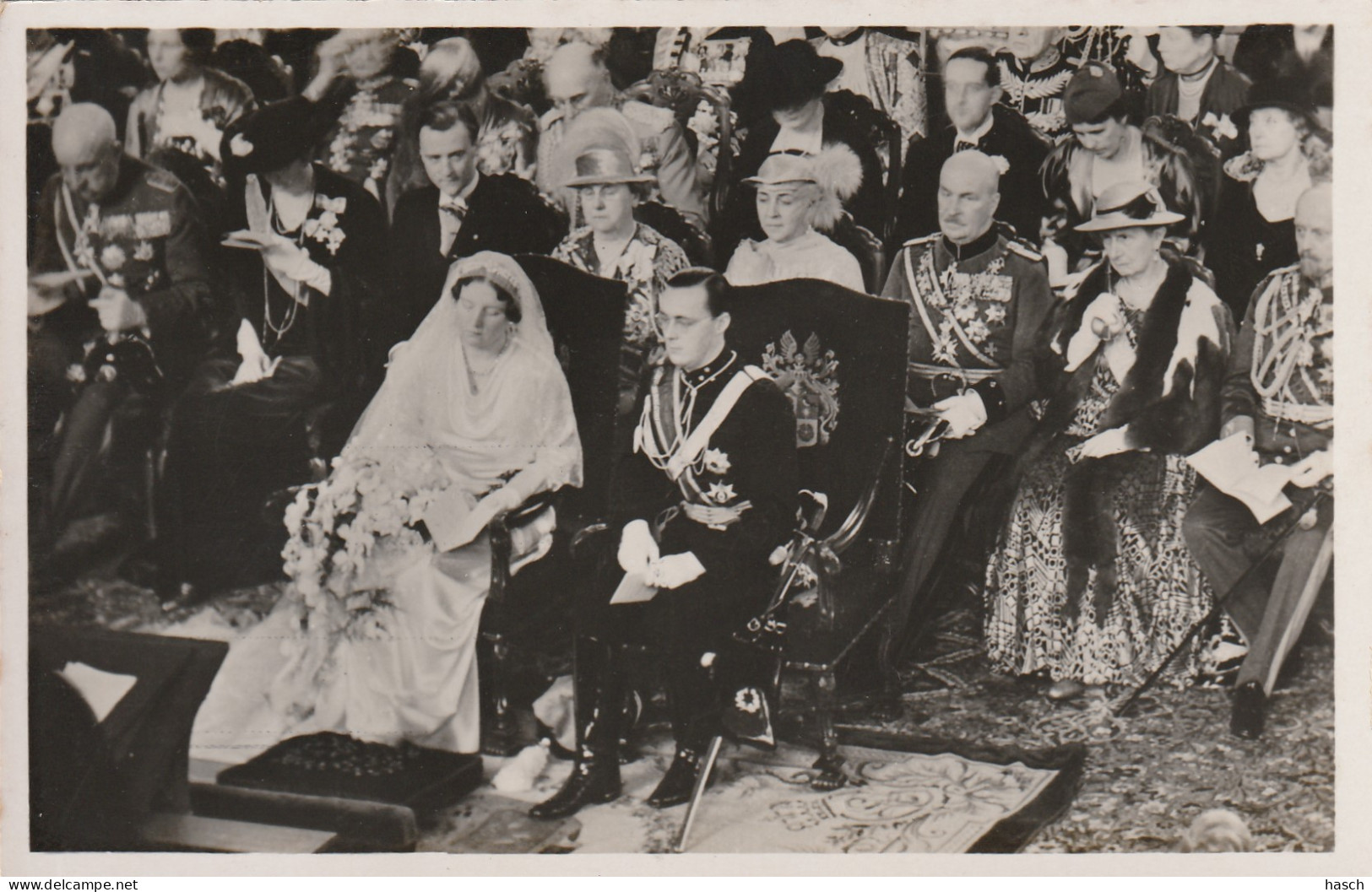 4897127Prinses Juliana En Prins Bernhard Treden In Het Huwelijk: 7 Januari 1937.  - Königshäuser