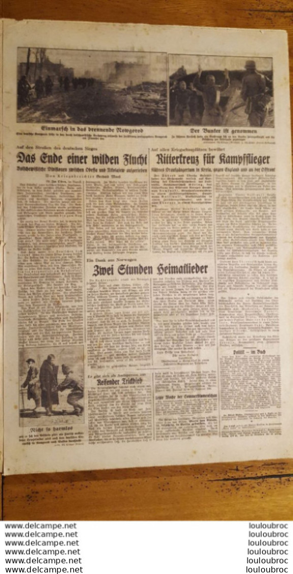 NACHTAUSGABE FELDPOST BERLINER ILLUSTRIERTE 25 AOUT 1941 JOURNAL ALLEMAND - 1939-45