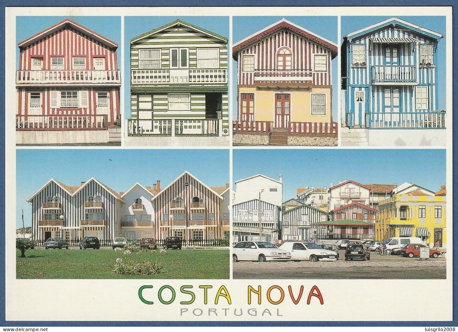 Aveiro - Costa Nova. Pormenor Das Casas Típicas - Aveiro