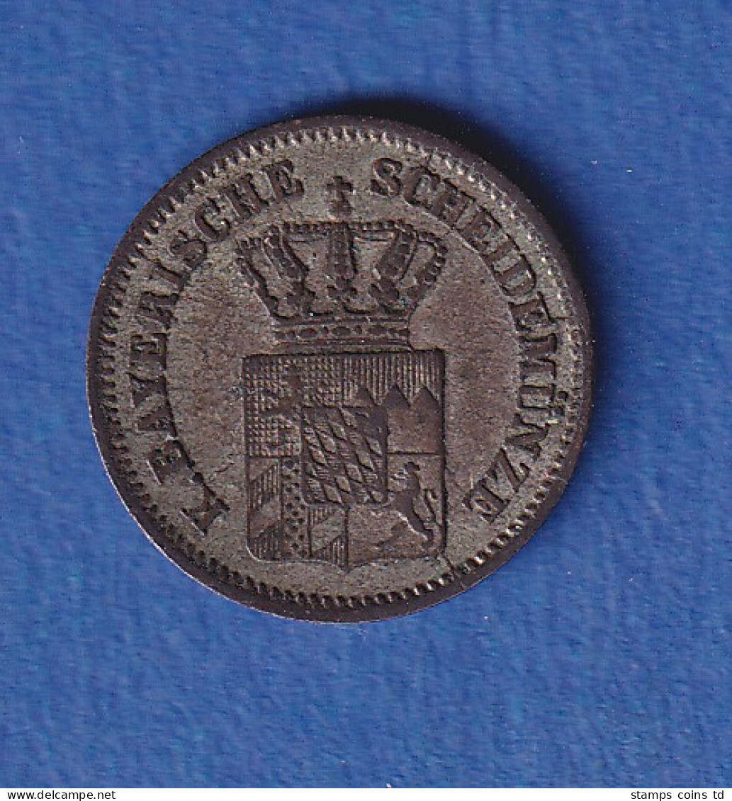 Bayern Silbermünze 1 Kreuzer 1860  - Autres & Non Classés