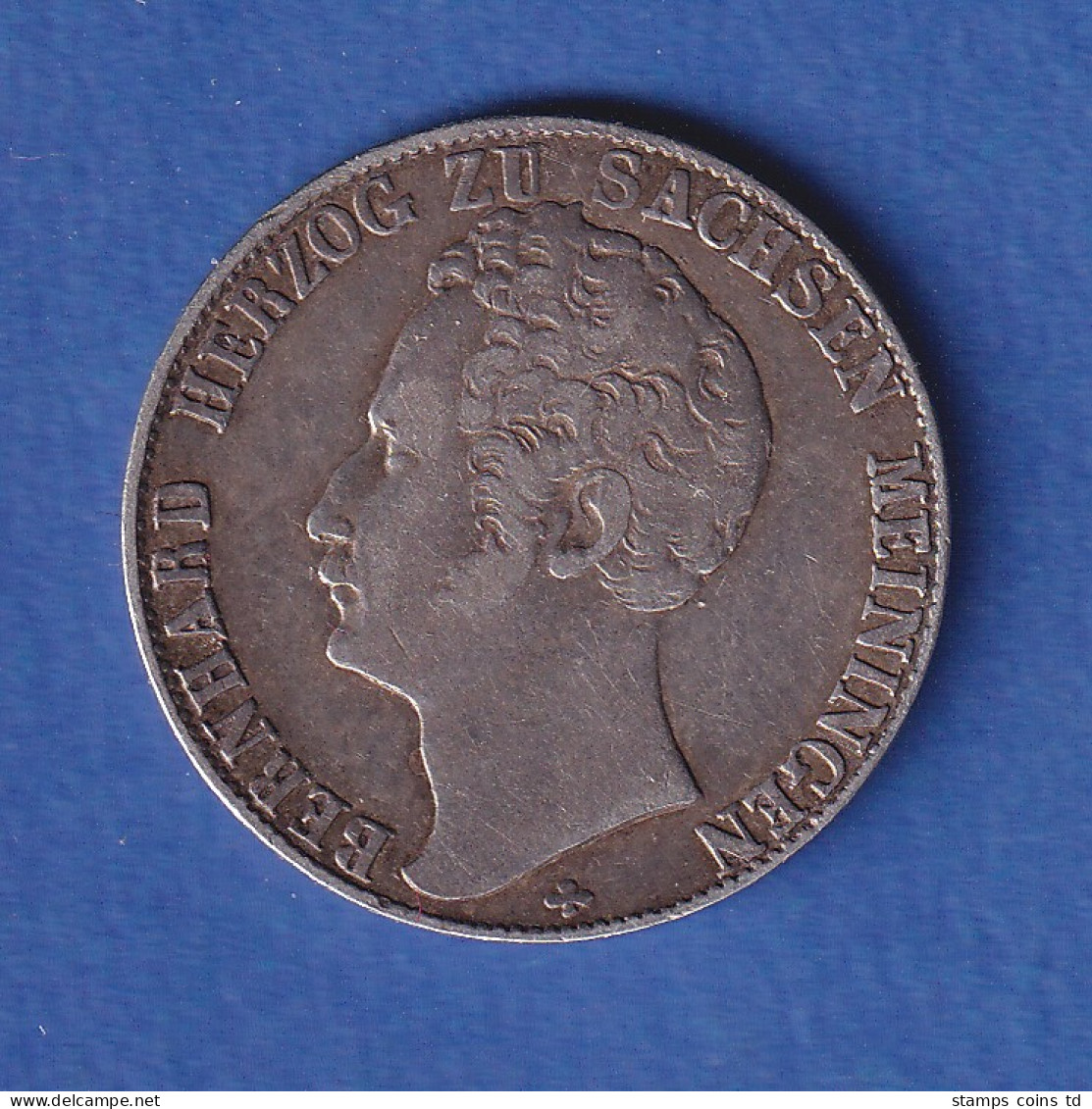 Sachsen-Meiningen Silbermünze 1/2 Gulden Herzog Bernhard 1841 Ss-vz - Autres & Non Classés