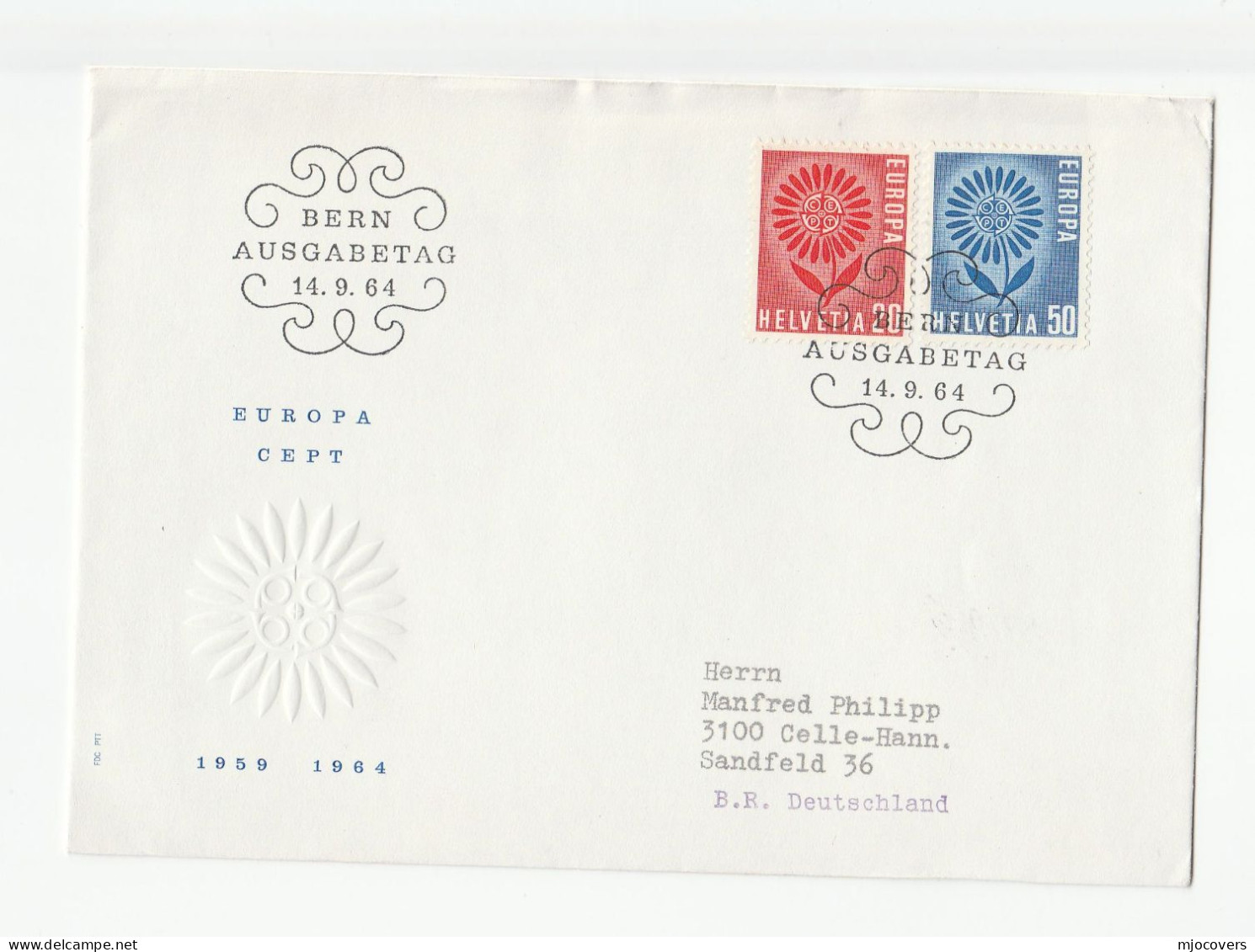 EUROPA 10 Diff SWITZERLAND FDCs 1959 - 1977 Fdc Cover Stamps - Collections