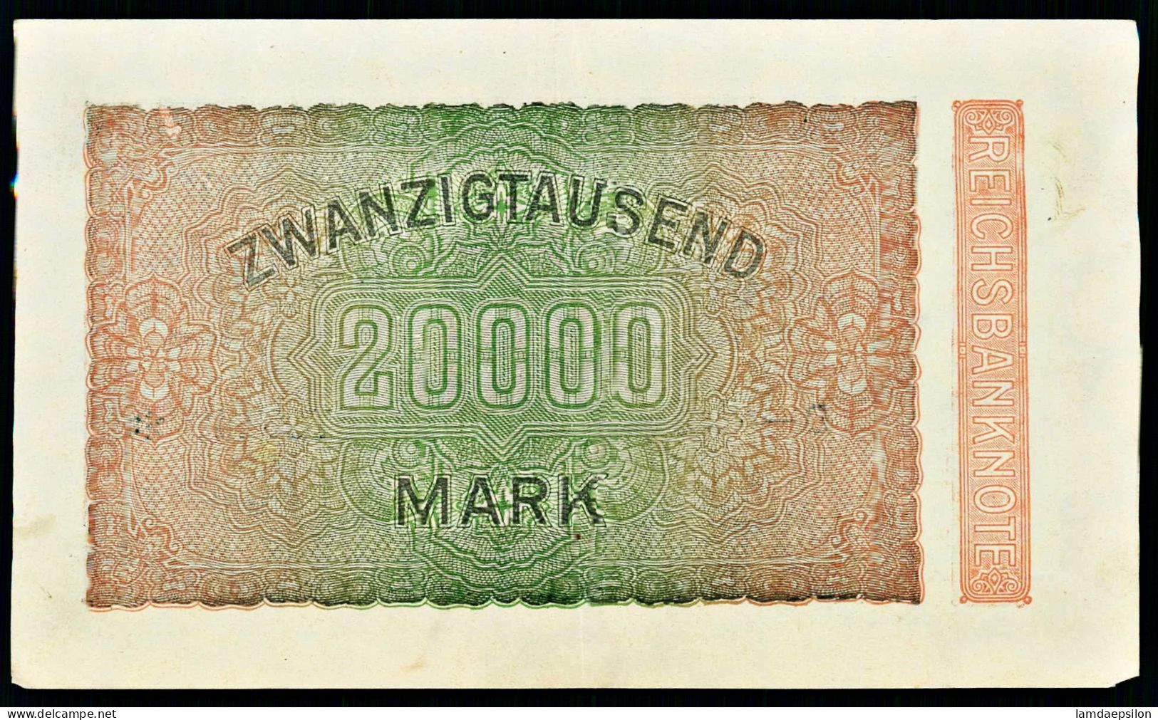 A10  ALLEMAGNE   BILLETS DU MONDE   BANKNOTES 20000 Mark  1923. - 20000 Mark