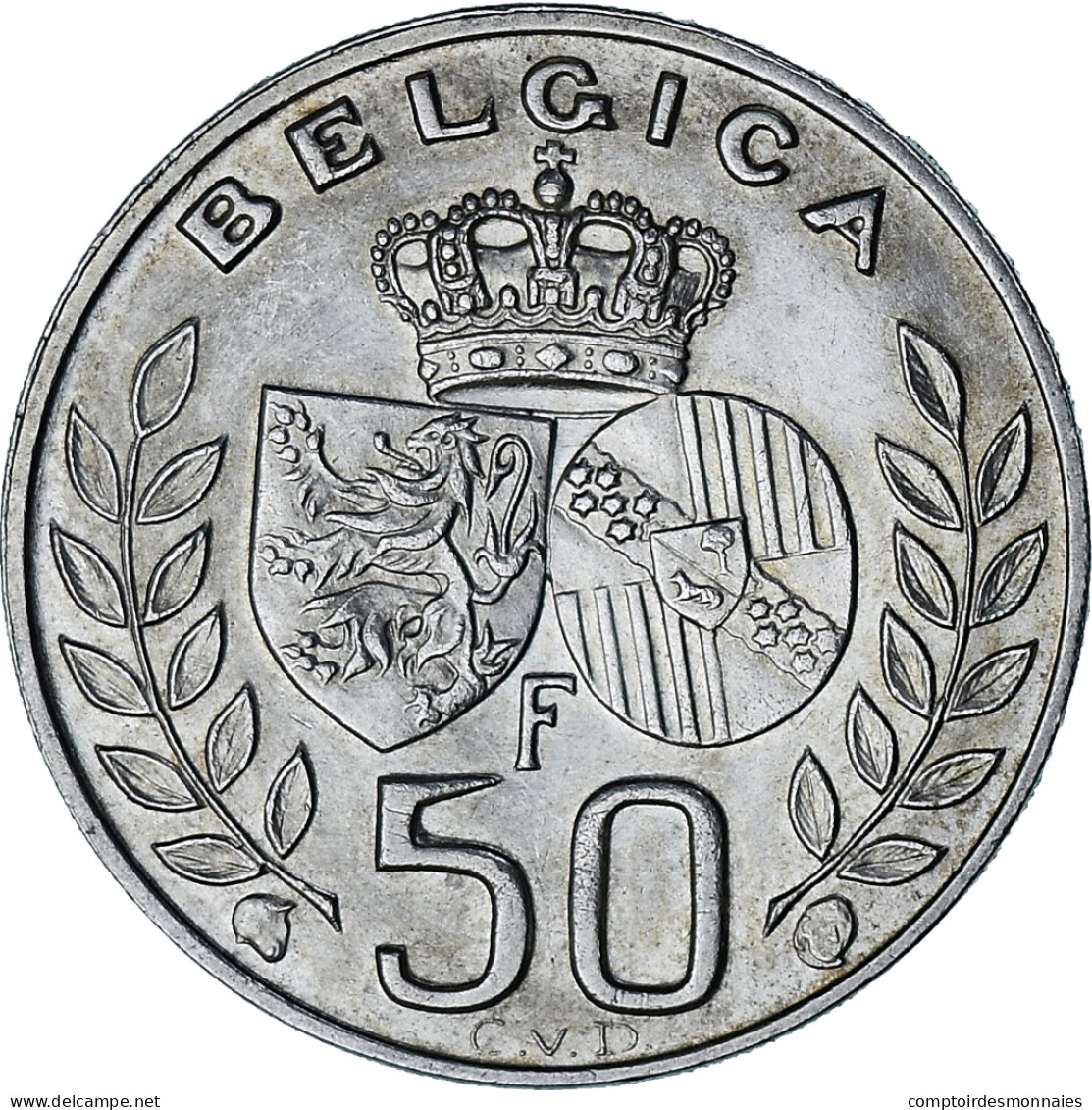 Monnaie, Belgique, Baudouin I, 50 Francs, 50 Frank, 1960, SUP, Argent, KM:152.1 - 50 Frank