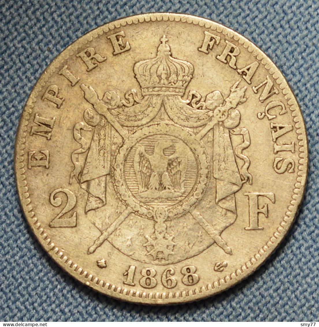 France • 2 Francs • 1868 A  (Paris) • Napoléon III• [24-341] - 2 Francs