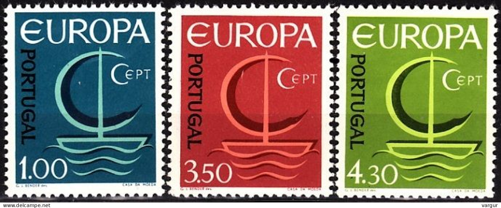 PORTUGAL 1966 EUROPA. Complete Set, MNH - 1966