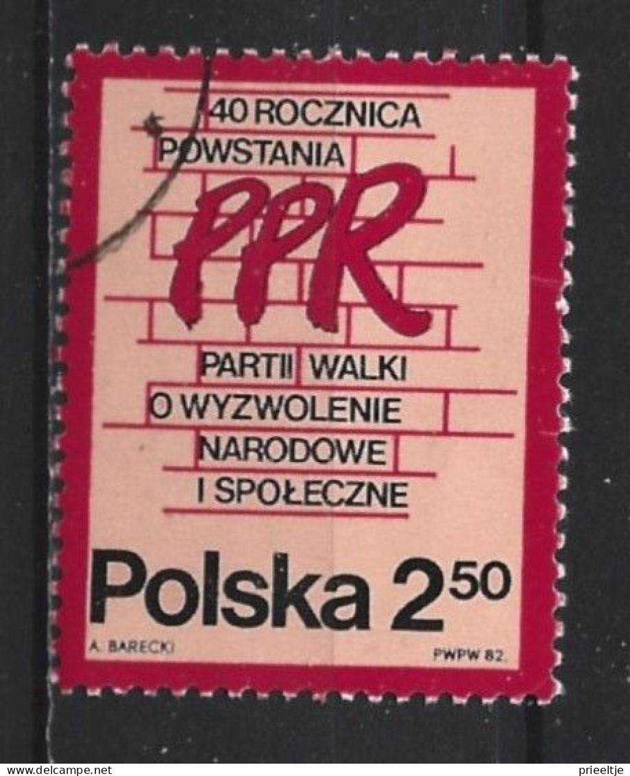 Poland 1982 Workers' Party  Y.T. 2607 (0) - Oblitérés
