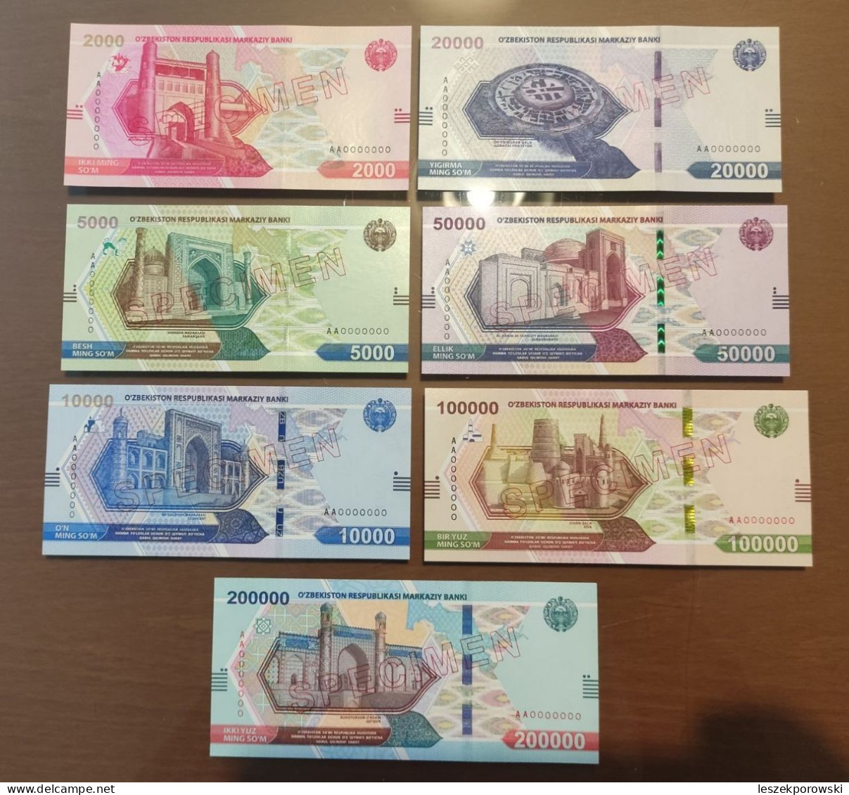 Uzbekistan Specimen Set - Oezbekistan