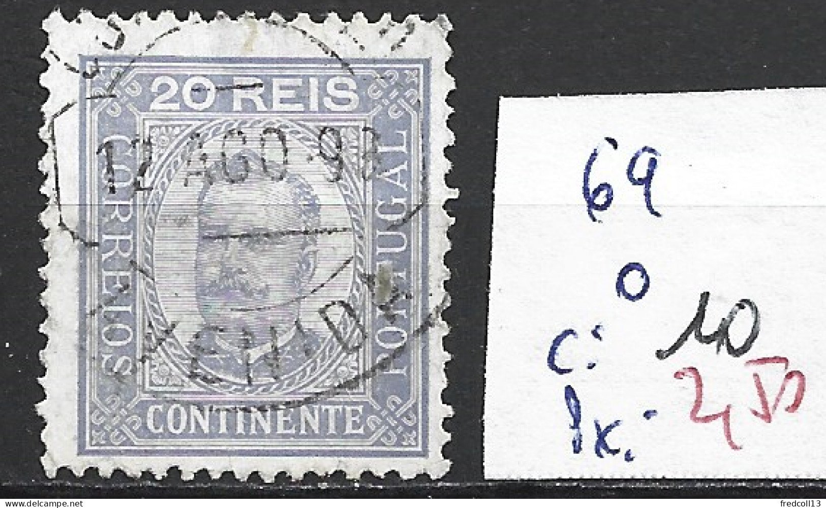 PORTUGAL 69 Oblitéré Côte 10 € ( 1 Clair ) - Gebraucht