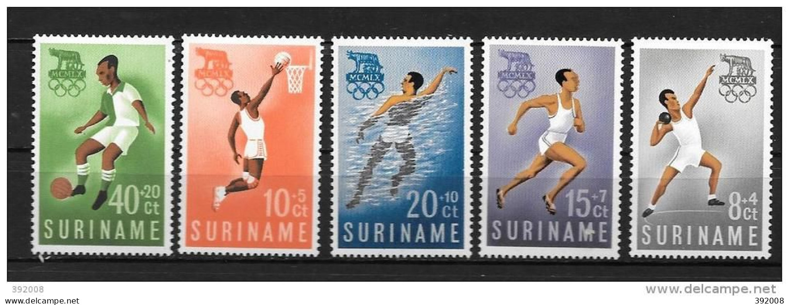 SURINAME - 336 à 340**MNH - Zomer 1960: Rome