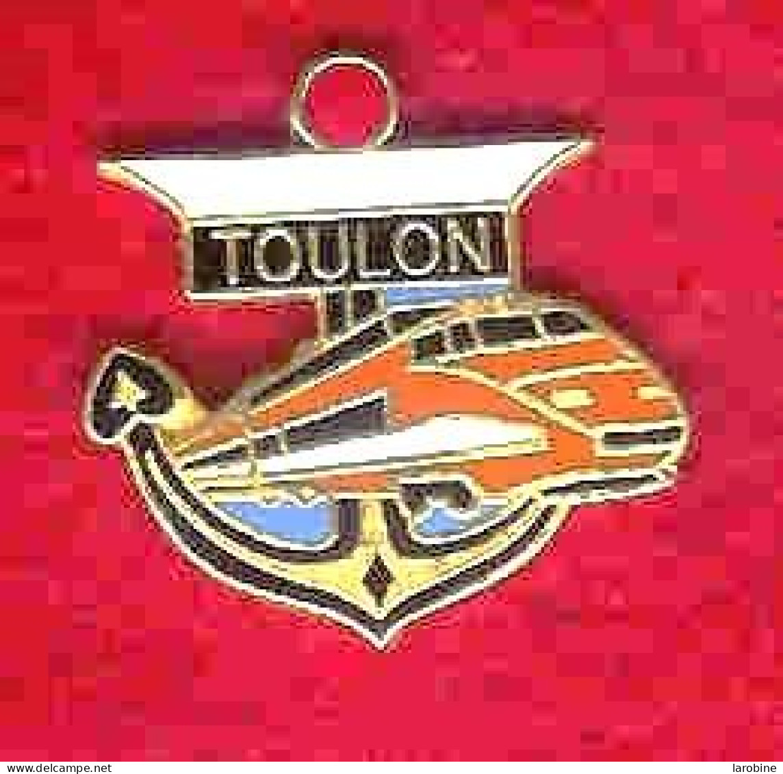 @@ Ancre Marine Nationale Pompon Bâchi TOULON Sncf TGV Orange Var PACA (2.5x2.5) EGF @@ma67 - TGV