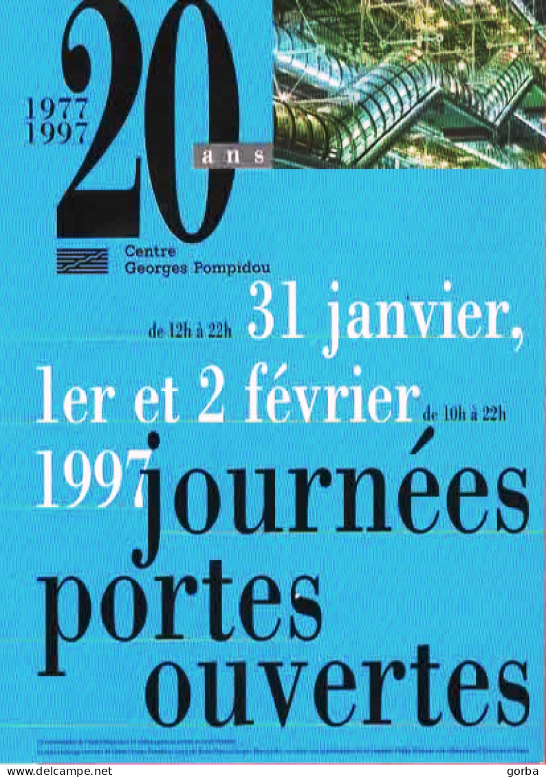 *CPM - Les 20 Ans Du Centre Pompidou De Paris (75) - Betogingen