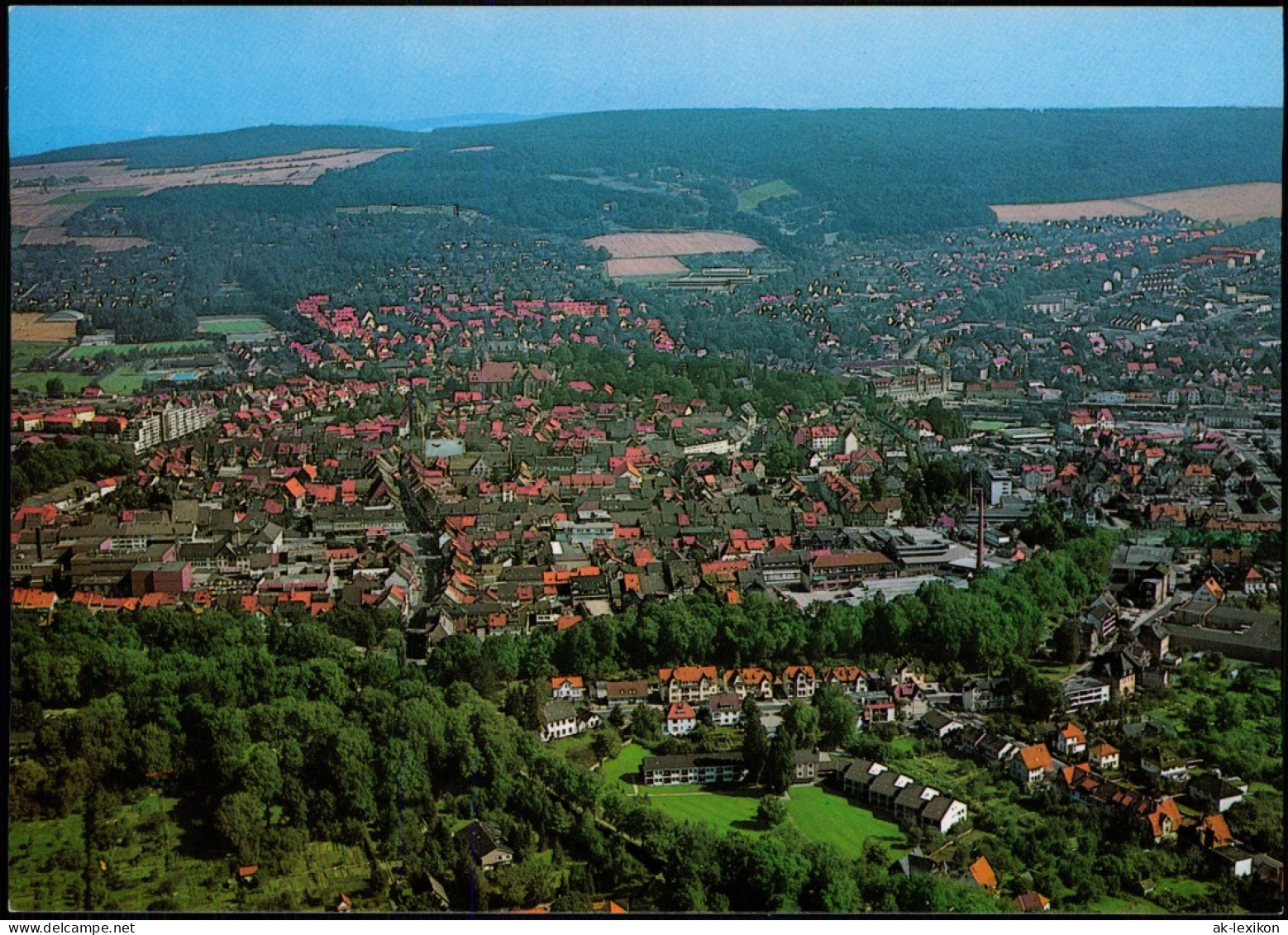 Ansichtskarte Einbeck Luftbild Gesamtansicht Vom Flugzeug Aus 1980 - Einbeck