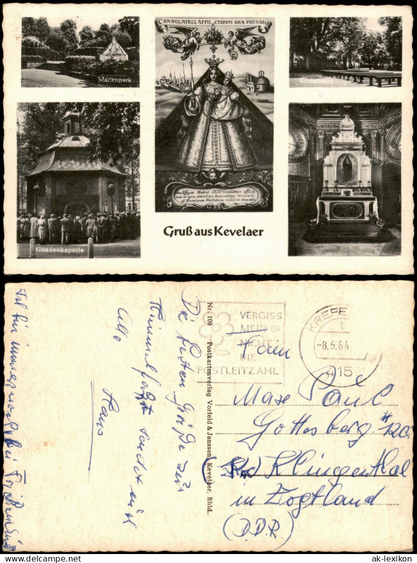 Ansichtskarte Kevelaer Mehrbild Gnadenkapelle, Innen 1964 - Kevelaer