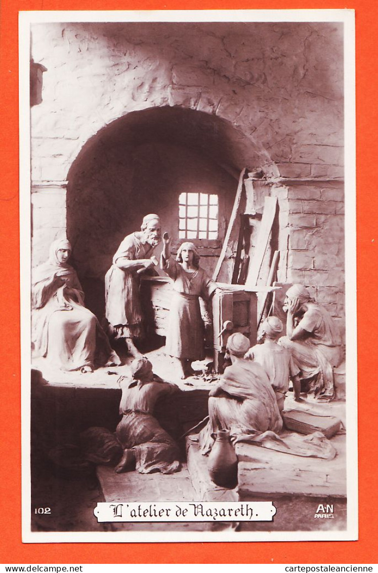 13556 / Vie Du CHRIST N° 8- L' ATELIER De NAZARETH Sculptographie DOMENICO MASTROIANNI 1910s Photo-Bromure NOYER - Mastroianni