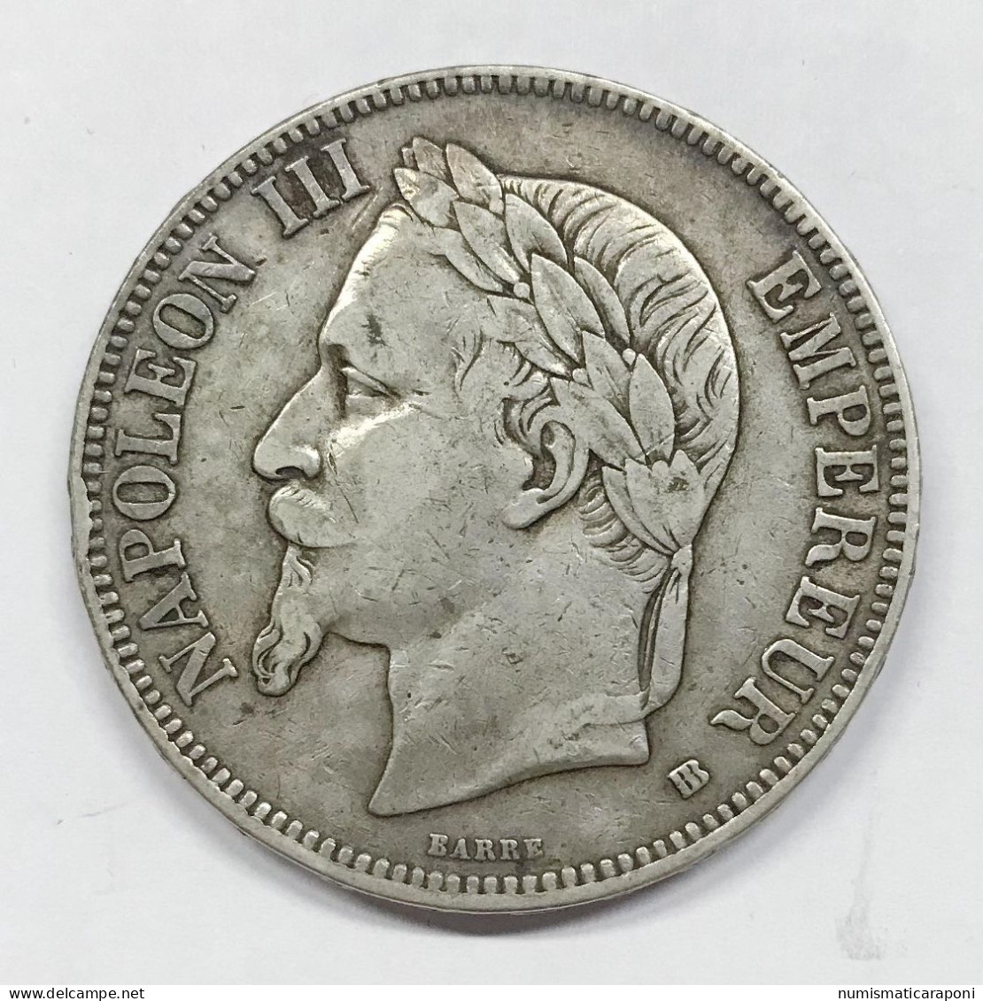 France Francia NAPOLEONE III 5 FRANCHI FRANCS 1868 Bb E.1482 - 5 Francs