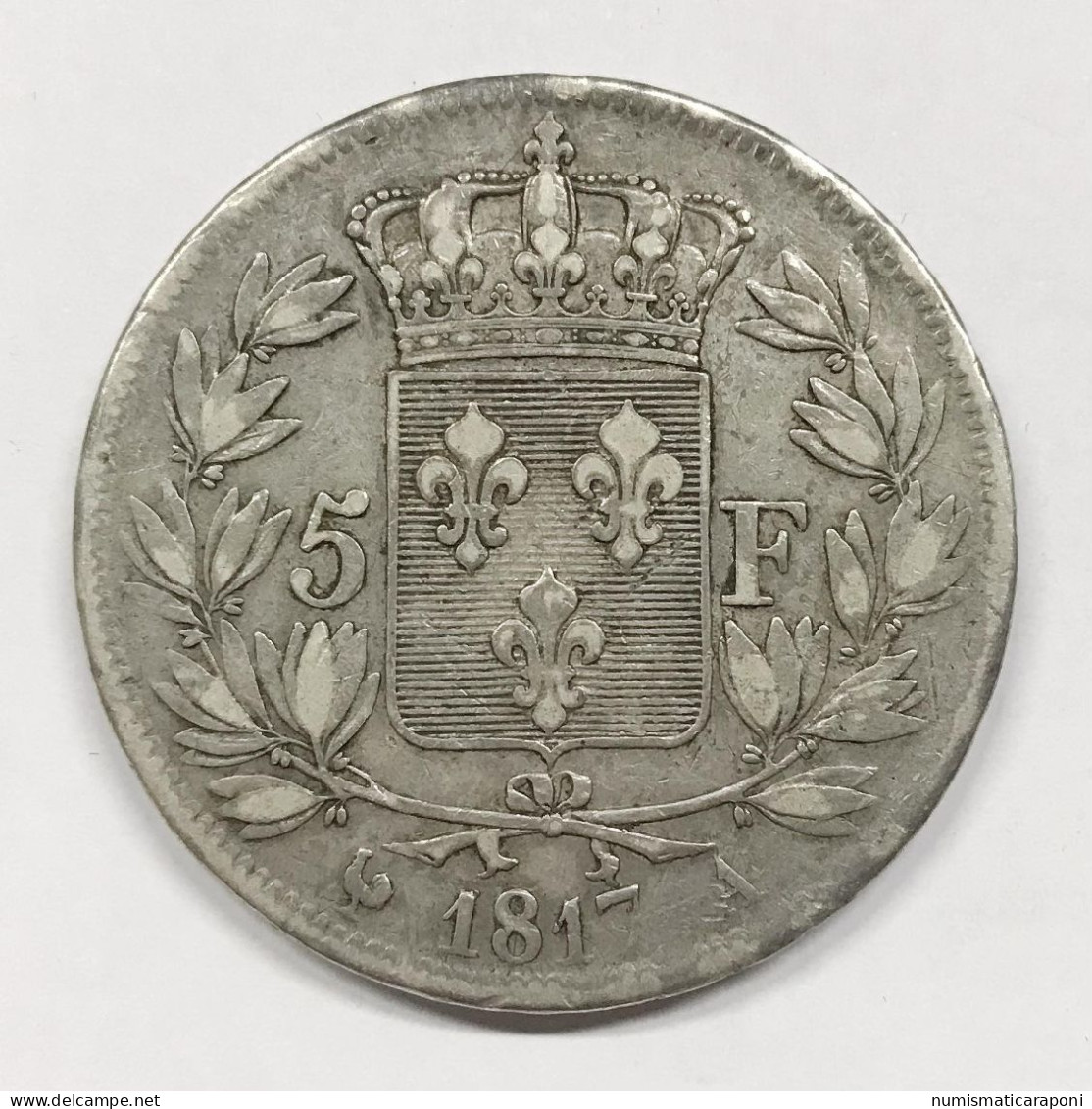 LOUIS XVIII 5 Francs  1817 A Paris. E.1483 - 5 Francs