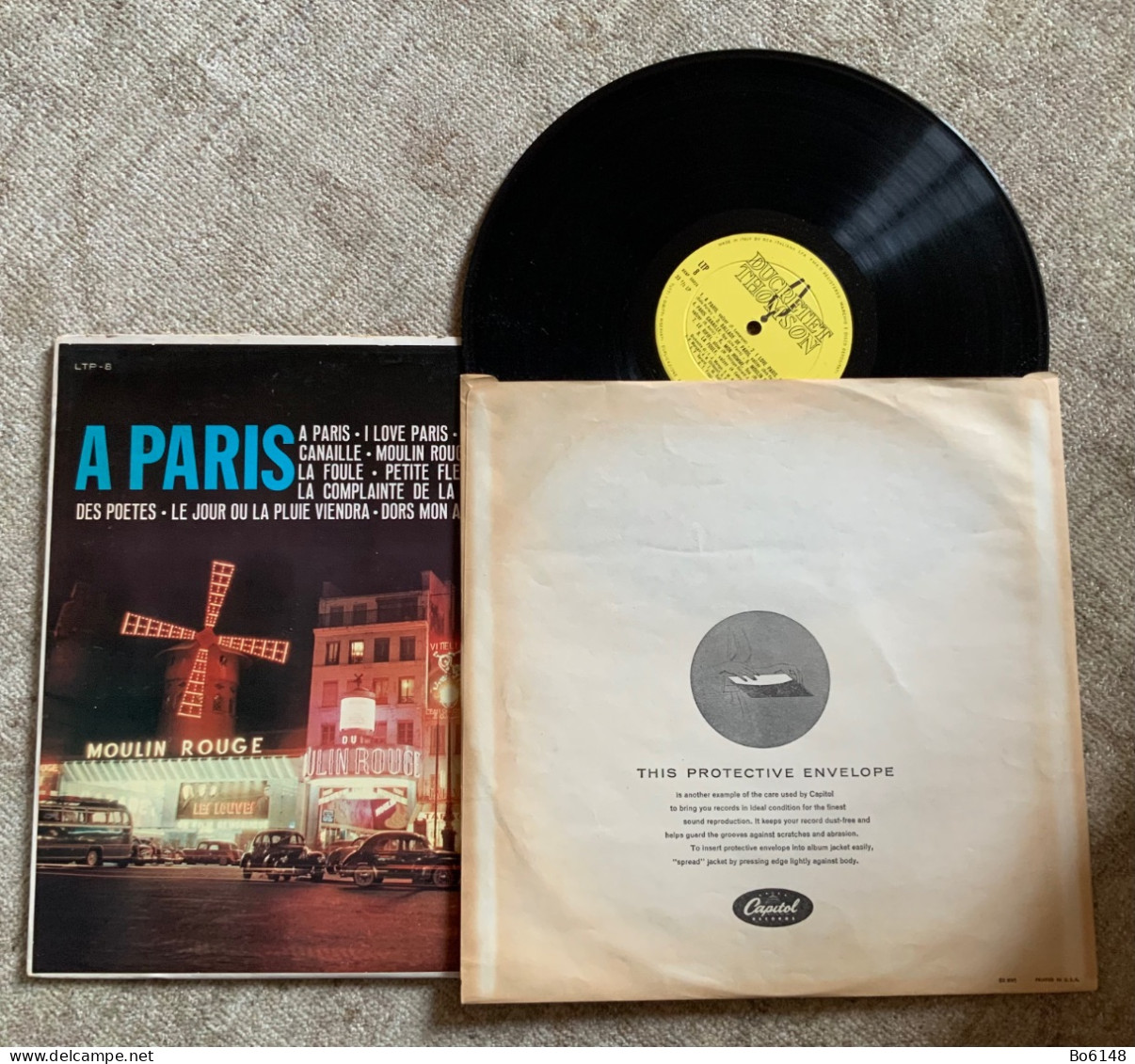 Disco LP Vinile 33 Giri Anni ‘50/60 : A PARIS  Ed. Ducretet Thomson - Other - French Music